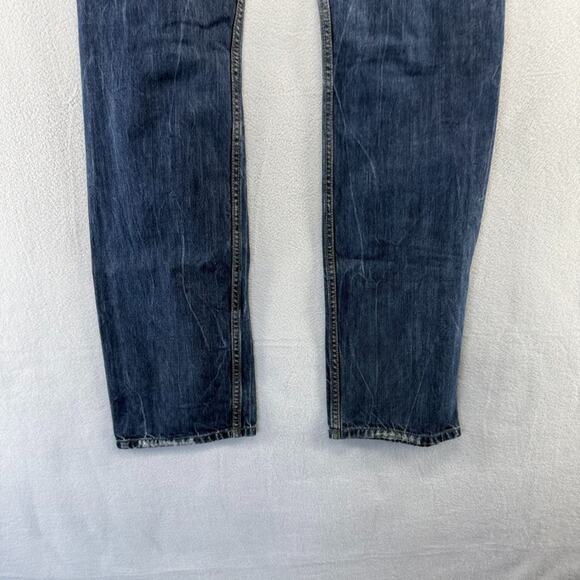 Diesel Jeans Mens 34 FIts 34x33 Regular Straight Whisker Faded Safado y2k Dark - Picture 9 of 14